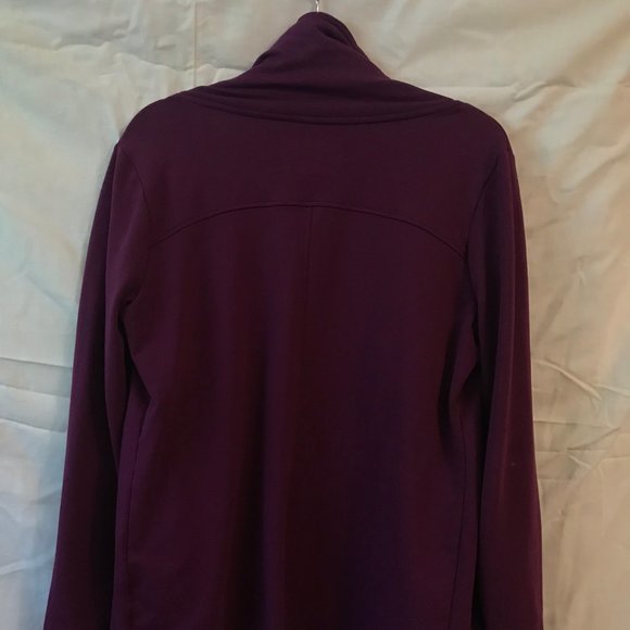Danskin Mauve Wrap Coat; Size Large - Picture 2 of 2